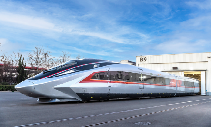 CR450 high-speed train prototype, the world’s fastest high-speed train.